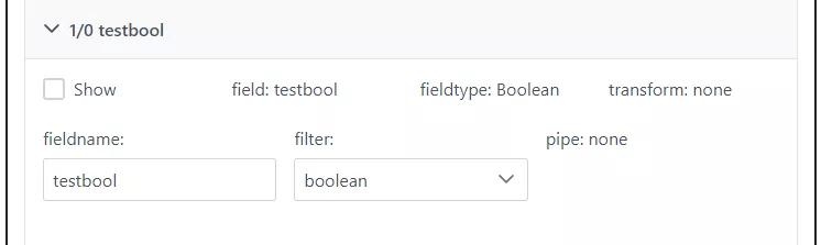 Jarmit Library Aggregator - Config tool - Boolean column