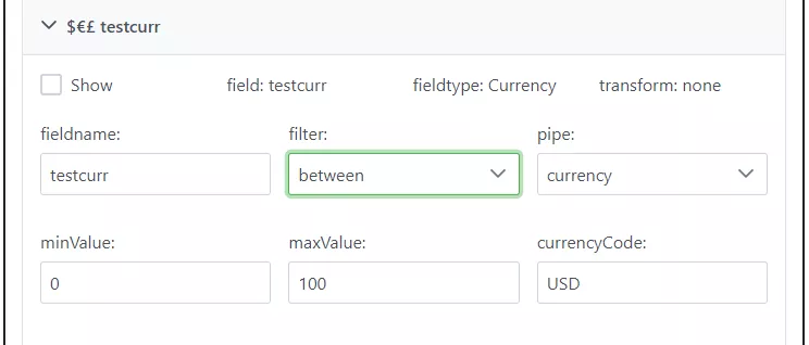 Jarmit Library Aggregator - Config tool - Currency column