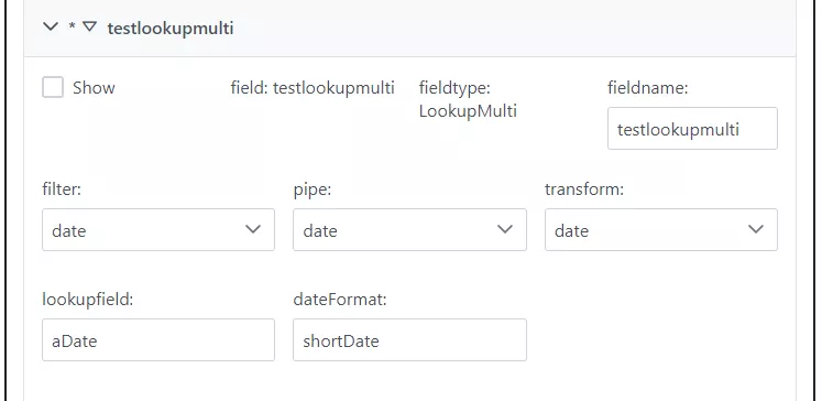 Jarmit Library Aggregator - Config tool - LookupMulti column