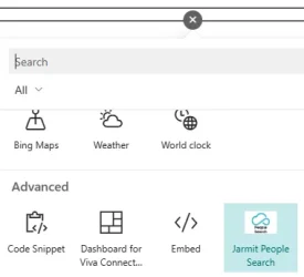 Jarmit People Search - Add Web Part To Page